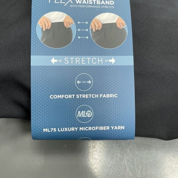 NEW Greg Norman Men's 30x32 Performance Tech Pants Flex Waistband Comfort Black - Picture 8 of 10